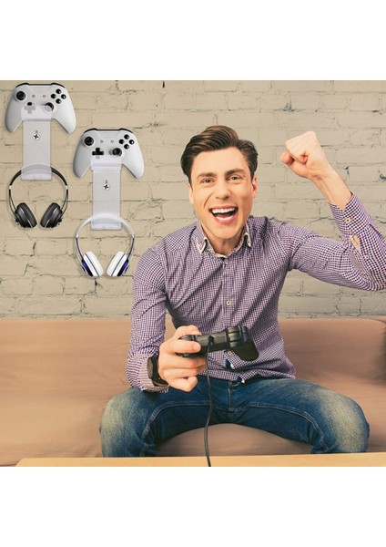 Hsv Kumanda Ekran Standı Ps3/ps4/ps5 Tutma Yeriyle Uyumlu, Gamepad Duvara Monte Tutucu Kulaklık Braketi-Siyah (Yurt Dışından) fiyatları