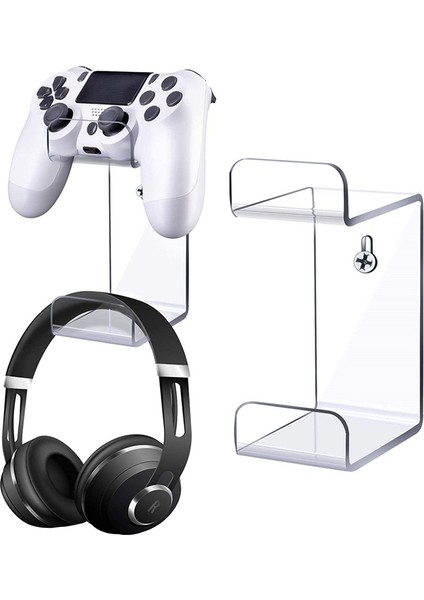 Hsv Kumanda Ekran Standı Ps3/ps4/ps5 Tutma Yeriyle Uyumlu, Gamepad Duvara Monte Tutucu Kulaklık Braketi-Siyah (Yurt Dışından) modelleri