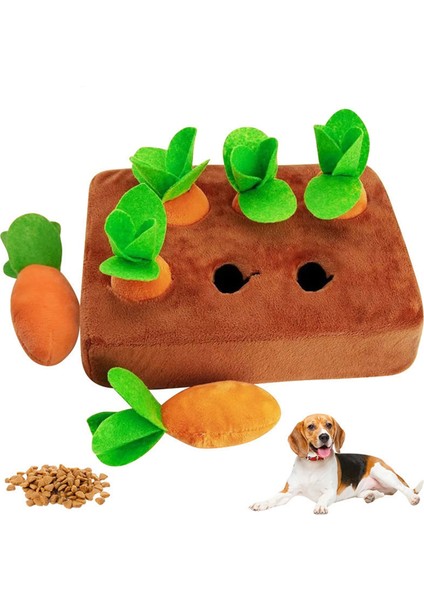 Peluş Köpek Oyuncakları Havuç Çekme Interaktif Eğitim Oyuncakları Küçük Orta Köpek Kediler ile Uyumlu Isırmaya Dayanıklı Köpek Çiğneme Oyuncak (Yurt Dışından)