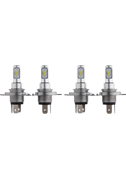 4x H4 9003 Hb2 LED Far Ampulleri Kiti Yüksek Düşük Huzmeli Parlak 35W 4000LM 6000K Beyaz (Yurt Dışından)