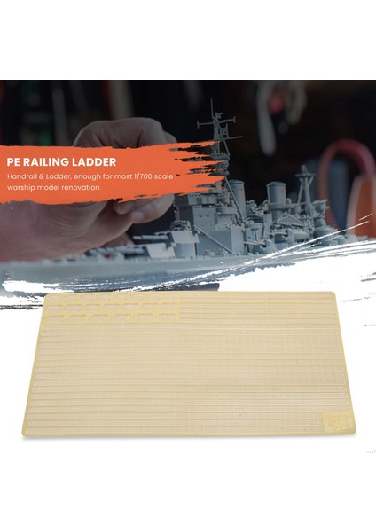 1/700 Model Gemi Için Foto-Kazınmış Pe Küpeşte ve Merdiven CYPE005 Evrensel Pe Korkuluk Merdiveni Yürüyen Merdiven (Yurt Dışından) fırsatları