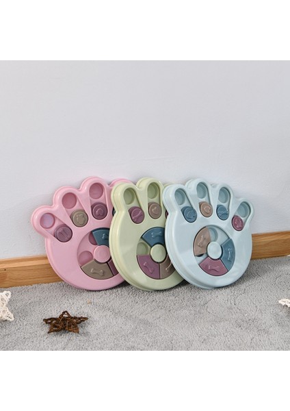 Pet Gıda Dağıtıcı Köpek Kase Çok Fonksiyonlu Eğitici Köpek Oyuncakları Köpek Bulmaca Tabağı Eğitim Mavi (Yurt Dışından)