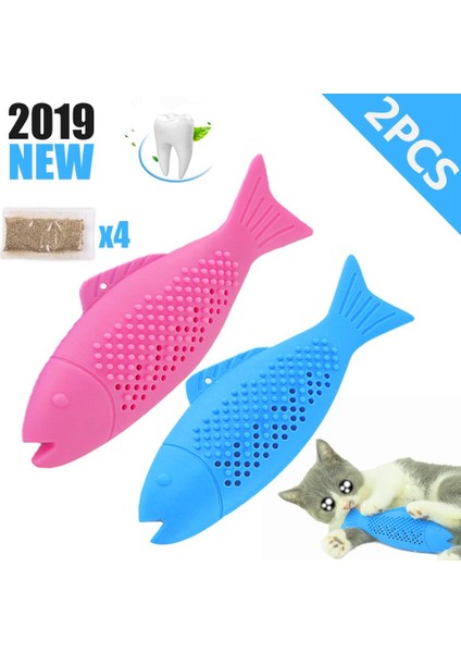 Paket Catnip Oyuncaklar Kediler ile Uyumlu Doğal Kauçuk Simülasyon Balık Şekli Interaktif Kedi Oyuncakları Etkili Kedi Diş Temizleme Diş Bakımı Çiğneme Çubuğu (Yurt Dışından)