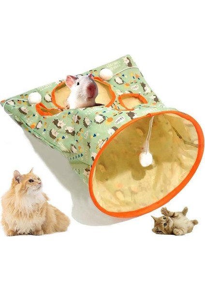 Iç Mekan Kedileriyle Uyumlu 1 Stil Kedi Tüneli Çantası, Yeni Evcil Hayvan Kedi Oyun Tüneli Oyuncağı, Katlanabilir Interaktif Kedi Tatbikat Çantası (Yurt Dışından) fiyatları