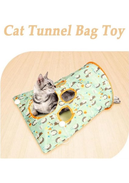 Iç Mekan Kedileriyle Uyumlu 1 Stil Kedi Tüneli Çantası, Yeni Evcil Hayvan Kedi Oyun Tüneli Oyuncağı, Katlanabilir Interaktif Kedi Tatbikat Çantası (Yurt Dışından) modelleri