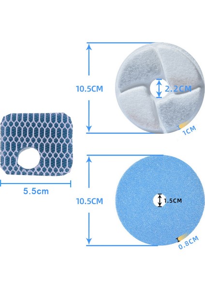 4 Takım Yedek Aktif Karbon Filtre, Paslanmaz Çelik Kediler Su Çeşmesi Reçine Su Arıtma Filtreleri ile Uyumlu (Yurt Dışından)