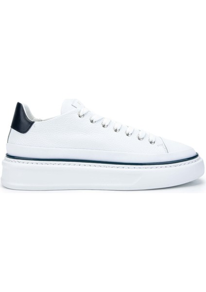 Erkek Hakiki Deri Beyaz/mavi Sneakers & Spor Ayakkabı 510 FU0827C Erk Ayk Y24 Bıanco/blu