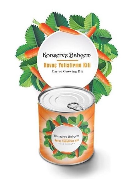 Buffer® Konserve Bahçem Evde Konservede Havuç Yetiştirme Büyütme Kiti