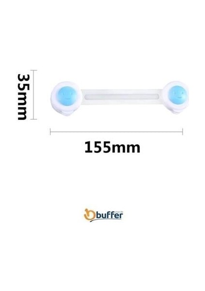 Buffer® Bebek ve Çocuklar Için Dolap Çekmece Emniyet Güvenlik Kilidi