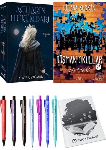 Acıların Hükümdarı - Düşman Okullar 2 + Kalem + Not Defteri
