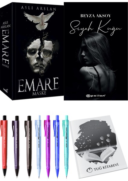Emare: Maske - Siyah Kuğu + Kalem + Not Defteri
