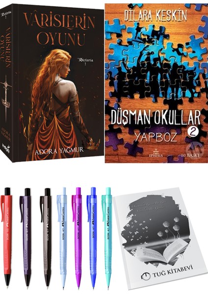 Varislerin Oyunu - Düşman Okullar 2 + Kalem + Not Defteri