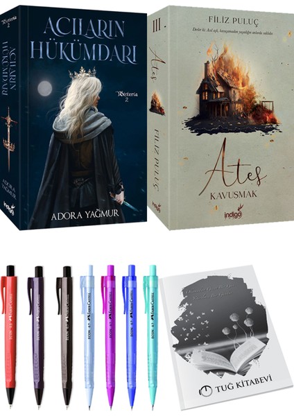 Acıların Hükümdarı - Ateş Kavuşmak 3 + Kalem + Not Defteri