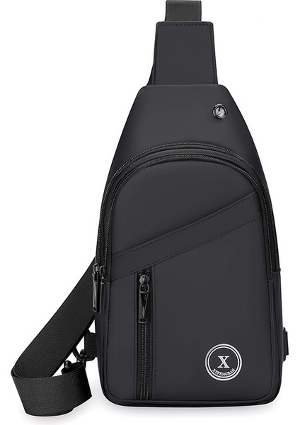 Erkek Çok Fonksiyonlu Basit Moda Trendi Omuz Çantası Iş Işe Gidip Gelme Crossbody Çanta (Yurt Dışından)