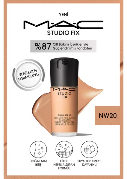 Studıo Fıx Fluıd Spf 15 Mat FONDÖTEN-NW20 30 ml