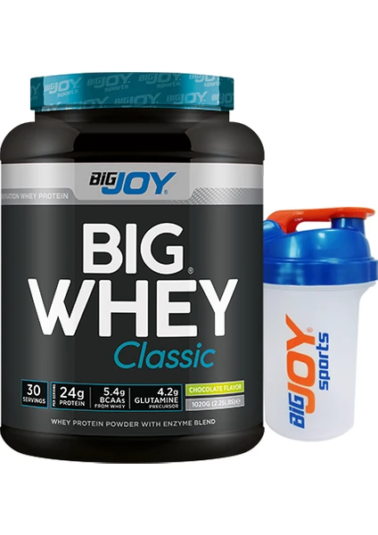 Bigjoy Sports BIGWHEY Whey Protein Classic Çikolata 1020g 30 Servis