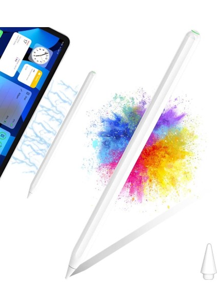 iPad Air 4 5 Pro 11 12.9 Mini 6 Uyumlu Kablosuz Şarj Palm Rejection Stylus Kalem