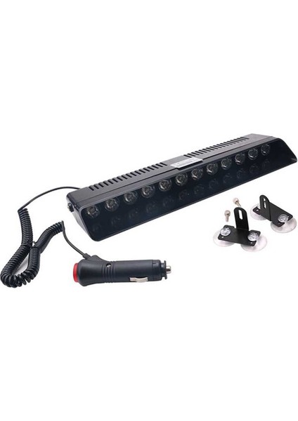 Hko cam Içi Çakar Lamba Kırmızı-Mavi 12 LED 12V Fonksiyonlu