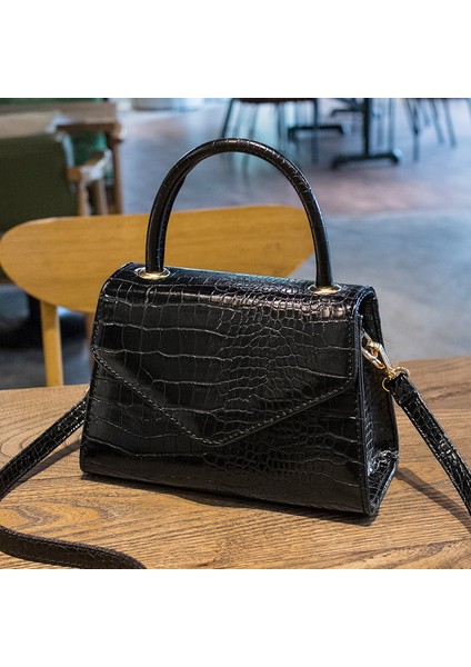 Messenger Çanta Niş Taşınabilir Küçük Kare Çanta Mizaç Çok Yönlü Moda Omuz (Yurt Dışından)