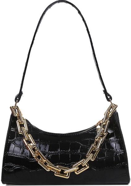 Basit Koltuk Altı Çantası Moda Retro Timsah Desenli Çanta (Yurt Dışından) fiyatları