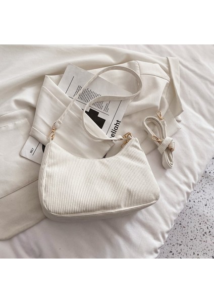 Kadın Tek Omuzdan Askili Çanta Düz Renk Askılı Çanta Moda Küçük Çanta Kadın (Yurt Dışından)