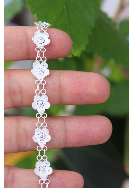 Papatya Model Telkari 925 Ayar Gümüş Bileklik 201023033 fiyatları