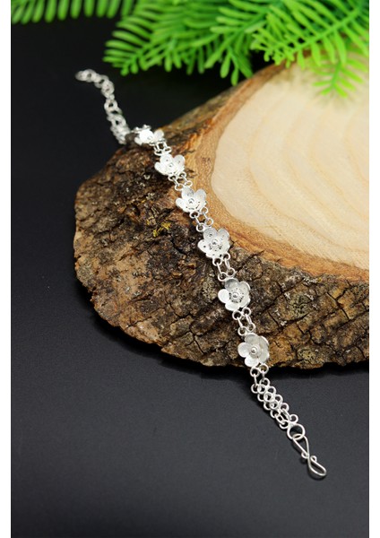 Papatya Model Telkari 925 Ayar Gümüş Bileklik 201023033 modelleri