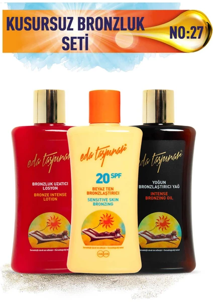 Eda Taşpınar Kusursuz Bronzluk Seti No:27 Beyaz Ten SPF20 & Koruyucu SPF15 & Koruyucu Losyon