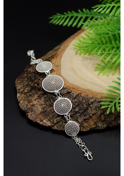 Halka Model Telkari 925 Ayar Gümüş Bileklik 201023051 modelleri