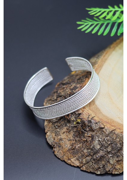 Yöresel Model Telkari 925 Ayar Gümüş Bilezik 201023061