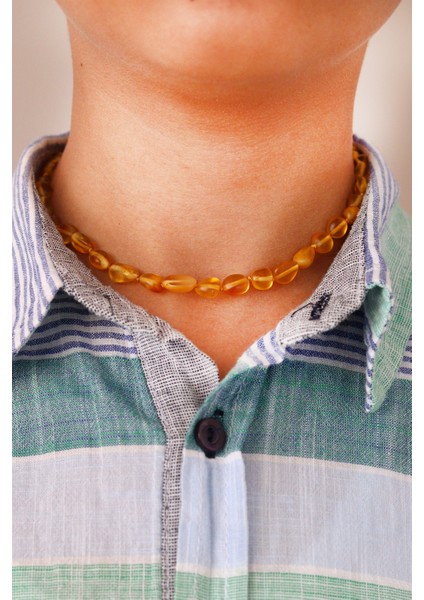 Orijinal Damla Kehribar Çocuk Kolyesi 201023002 modelleri