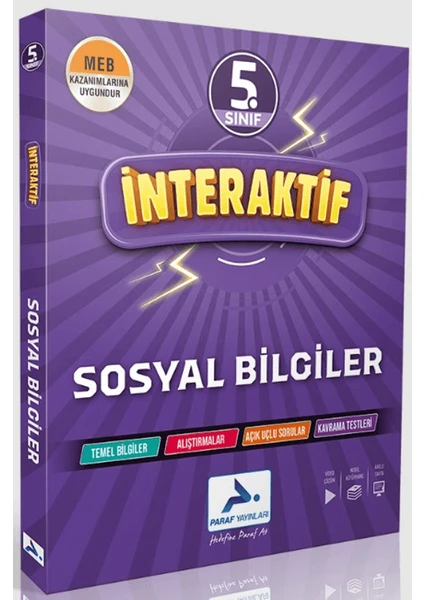 Paraf Yayınları 5. Sınıf İnteraktif Sosyal Bilgiler Soru Kütüphanesi