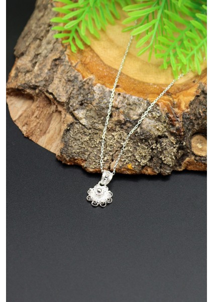 Bereket Model Telkari 925 Ayar Gümüş Kolye 201023018