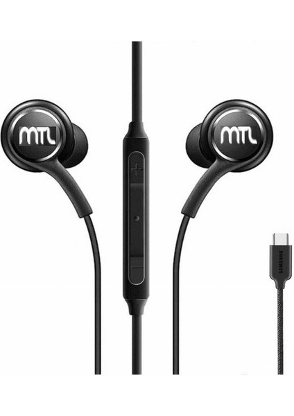 Samsung Galaxy S24 Plus Uyumlu Mikrofonlu Stereo Kablolu Kulaklık MT292