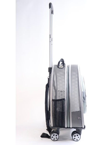 Fileli Kedi Köpek Taşıma Çantası Gri Büyük 50X20X42 cm modelleri