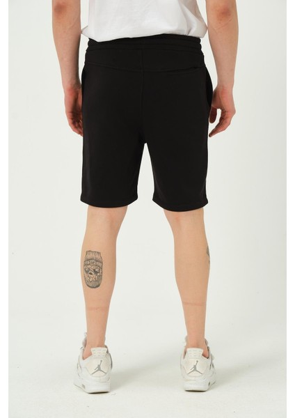 Erkek Regular Fit 3 Iplik Kumaş Şort Siyah indirimleri