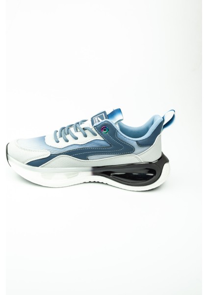 19320 Gri Deri Erkek Sneaker modelleri