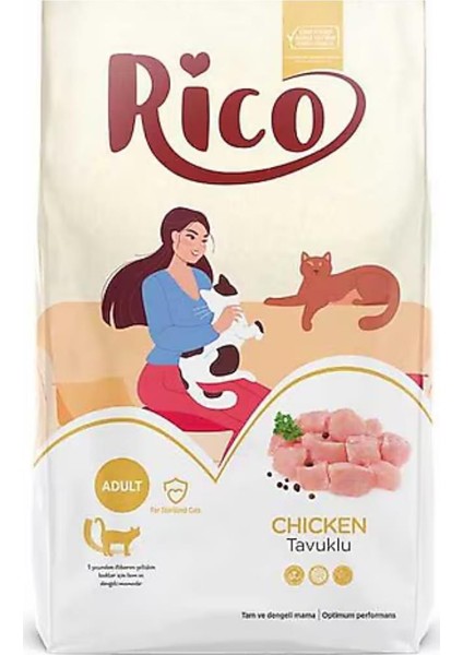 Tavuklu Kısırlaştırılmış Yetişkin Kedi Maması 15 kg