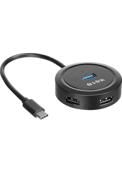 Swapp SW-U340 4 Port USB 3.0 Gri Type-C Hub