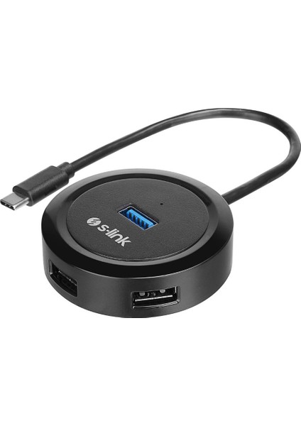 Swapp SW-U340 4 Port USB 3.0 Gri Type-C Hub modelleri