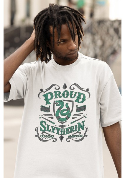 Proud Slyther Baskılı Tişört, Erkek-Kadın Hp Baskılı Tshirt fiyatları