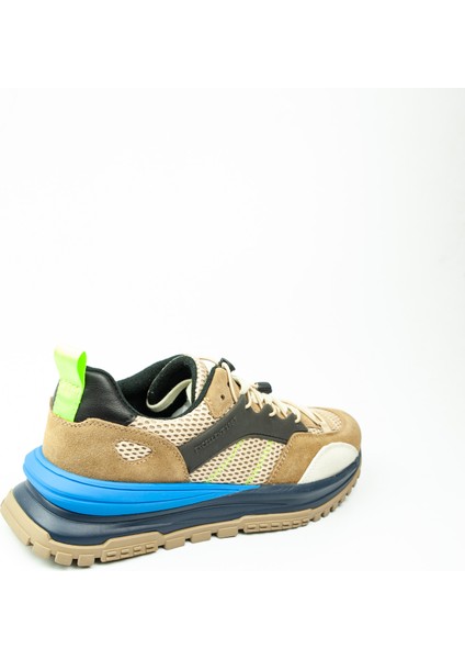 19514 Kahverengi Deri Erkek Sneaker fırsatları