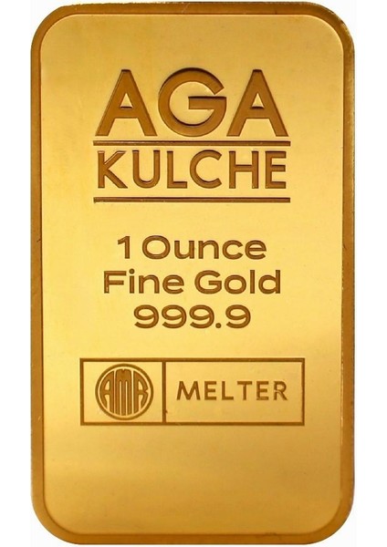 Agakulche 1 Ons 31.10 Gram Altın (999.9) 24 Ayar Külçe Altın- Paketsiz