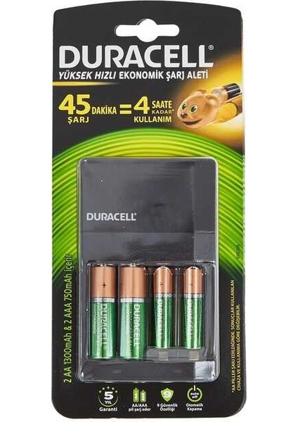Duracell CEF14 2*aa+2*aaa 4 Pilli Şarj Cihazı indirimleri