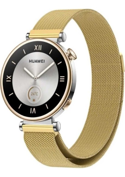 Honor Watch Gs Pro Uyumlu Mıknatıslı Örgü Metal Hasır Kordon 22MM