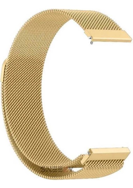 Honor Watch Gs Pro Uyumlu Mıknatıslı Örgü Metal Hasır Kordon 22MM