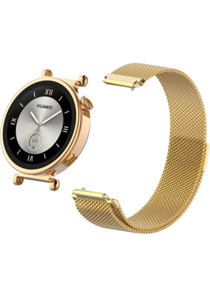 Honor Watch Gs Pro Uyumlu Mıknatıslı Örgü Metal Hasır Kordon 22MM