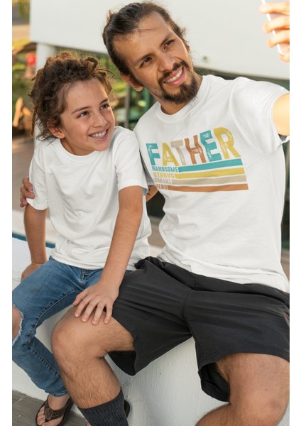 Oversize Father Baba Yazılı Tişört, Babalar Günü Temalı T-Shirt fiyatları