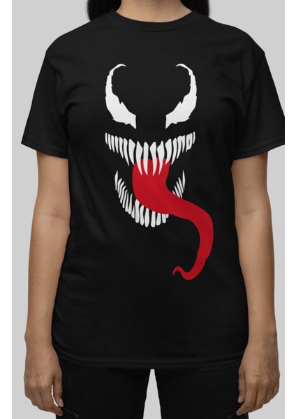 Unisex Marvel Venom V4 Baskılı Tişört, Oversize Marvel Baskılı T-Shirt fiyatları