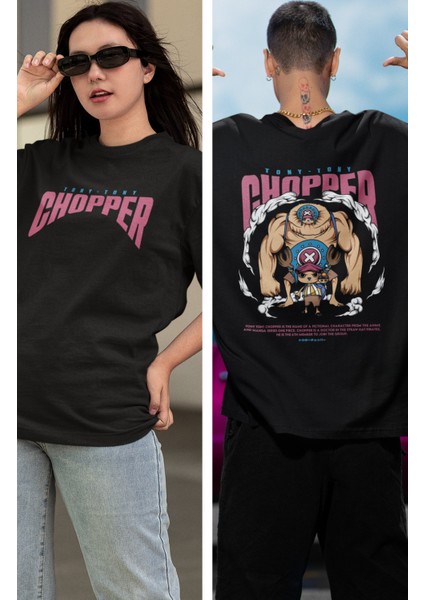 Oversize One Piece Chopper Ex2 Sırt Baskılı T-Shirt, Unisex Anime Baskılı Tişört fiyatları